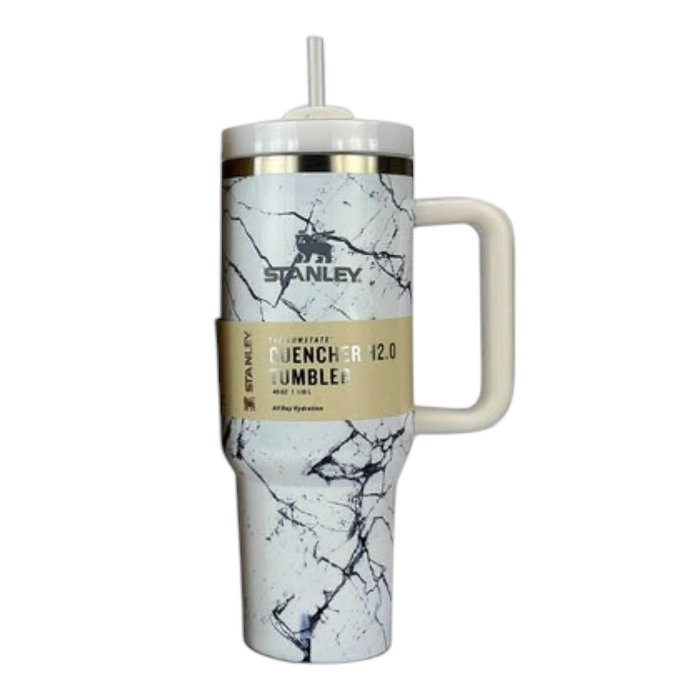 Stanley Quencher H2.0 Tumbler — Grey Marble Edition
