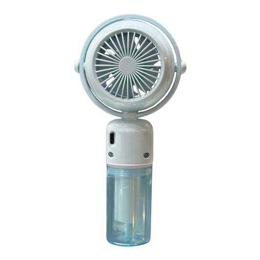 Portable Rechargeable Mist Fan with Water Spray — Beat the Heat ❄️