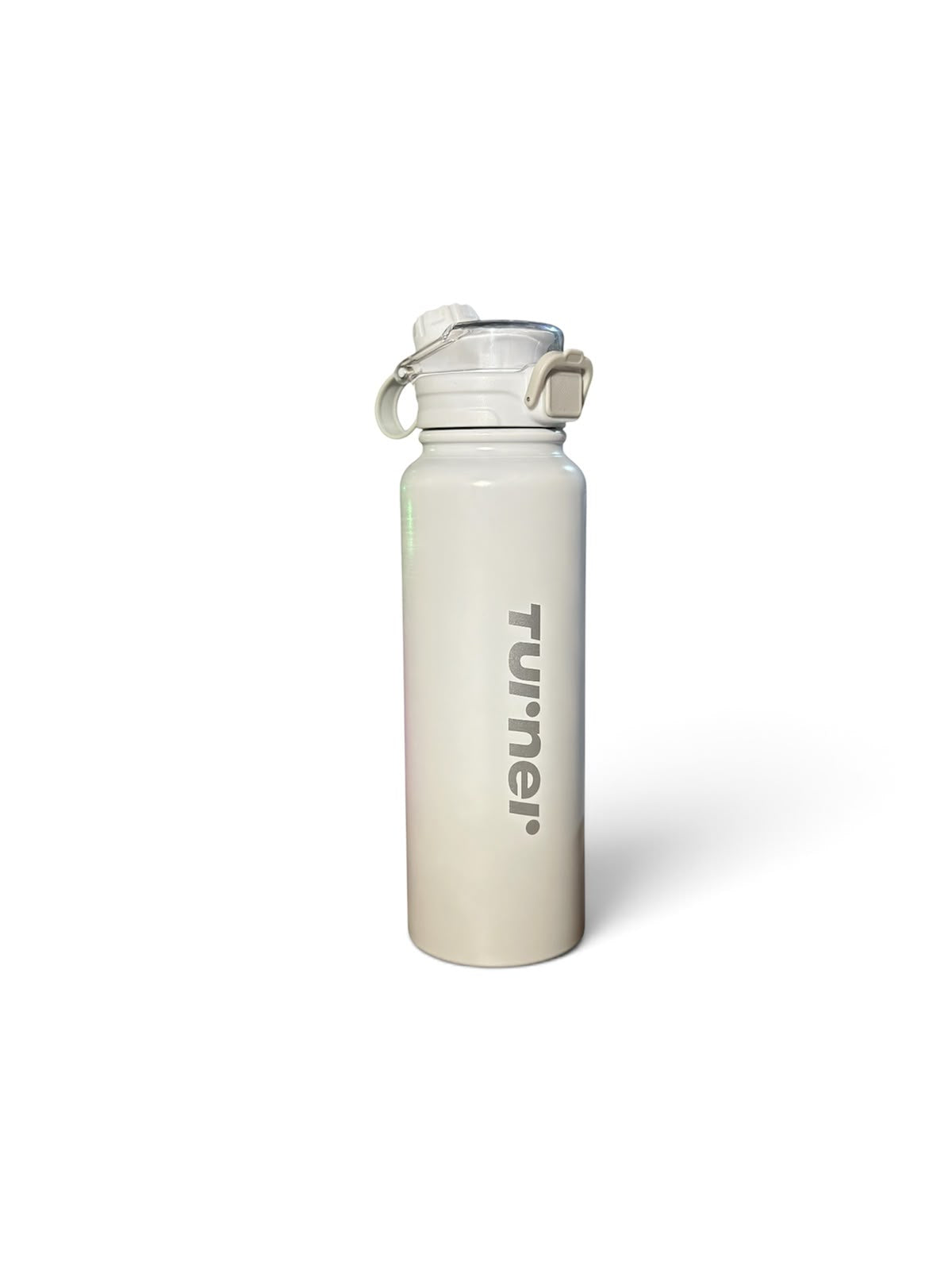 TUr'ner White Stainless Steel Water Bottle with Flip Cap