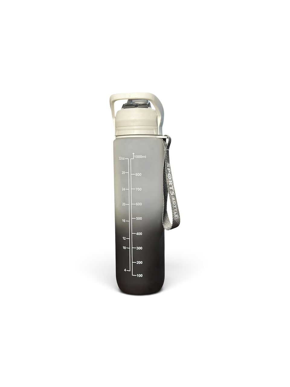 HEAITH Ombre Motivational Sports Water Bottle with Time Markers