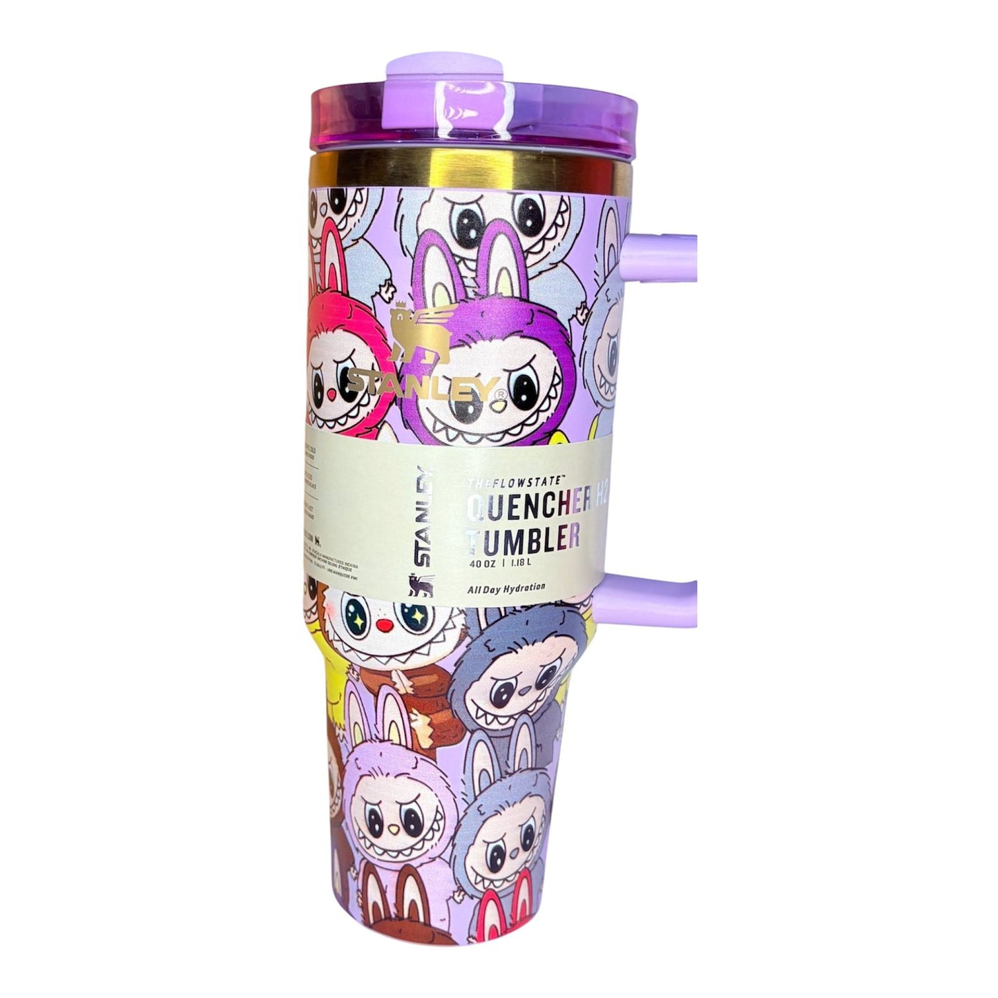 Stanley Quencher H2.0 Tumbler — Labubu Edition (Purple)