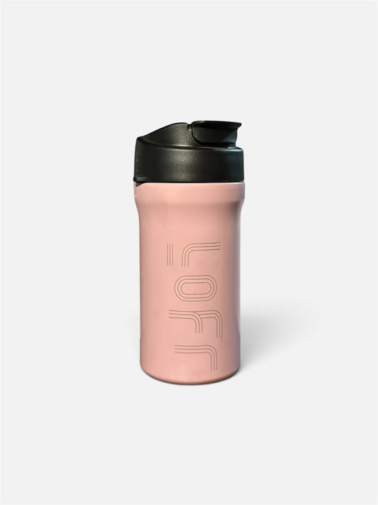 LOFI Matte Pink Flip-Lid Travel Mug